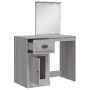Schminktisch mit LED-Lichtern in Sonoma Grau 90x42x132,5 cm von vidaXL, Schlafzimmerkommoden - Ref: Foro24-834976, Preis: 85,...