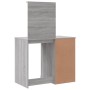 Schminktisch mit LED-Lichtern in Sonoma Grau 90x42x132,5 cm von vidaXL, Schlafzimmerkommoden - Ref: Foro24-834976, Preis: 85,...