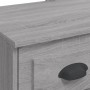 Tocador con luces LED gris Sonoma 90x42x132,5 cm de vidaXL, Tocadores para dormitorios - Ref: Foro24-834976, Precio: 85,08 €,...