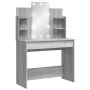 Schminktisch mit LED-Lichtern in Sonoma Grau 96x40x142 cm von vidaXL, Schlafzimmerkommoden - Ref: Foro24-837898, Preis: 100,7...