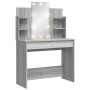 Tocador con luces LED gris Sonoma 96x40x142 cm de vidaXL, Tocadores para dormitorios - Ref: Foro24-837898, Precio: 105,71 €, ...
