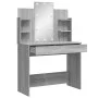 Schminktisch mit LED-Lichtern in Sonoma Grau 96x40x142 cm von vidaXL, Schlafzimmerkommoden - Ref: Foro24-837898, Preis: 100,7...
