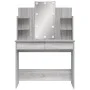 Schminktisch mit LED-Lichtern in Sonoma Grau 96x40x142 cm von vidaXL, Schlafzimmerkommoden - Ref: Foro24-837898, Preis: 100,7...
