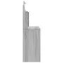 Dresser with LED lights in Sonoma gray 96x40x142 cm by vidaXL, Bedroom Dressers - Ref: Foro24-837898, Price: 100,78 €, Discou...