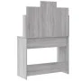 Schminktisch mit LED-Lichtern in Sonoma Grau 96x40x142 cm von vidaXL, Schlafzimmerkommoden - Ref: Foro24-837898, Preis: 100,7...