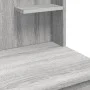 Schminktisch mit LED-Lichtern in Sonoma Grau 96x40x142 cm von vidaXL, Schlafzimmerkommoden - Ref: Foro24-837898, Preis: 100,7...