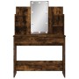 Dressing table with LED lights smoked oak 96x40x142 cm by vidaXL, Bedroom Dressers - Ref: Foro24-837897, Price: 87,82 €, Disc...