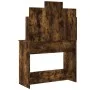 Dressing table with LED lights smoked oak 96x40x142 cm by vidaXL, Bedroom Dressers - Ref: Foro24-837897, Price: 85,34 €, Disc...