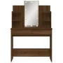 Dressing table with LED lights brown oak 96x40x142 cm by vidaXL, Bedroom Dressers - Ref: Foro24-837899, Price: 93,61 €, Disco...