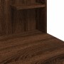 Dressing table with LED lights brown oak 96x40x142 cm by vidaXL, Bedroom Dressers - Ref: Foro24-837899, Price: 94,51 €, Disco...