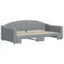 Sofá cama nido tela gris claro 100x200 cm de vidaXL, Camas y somieres - Ref: Foro24-3197535, Precio: 265,58 €, Descuento: %