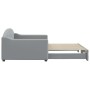 Sofá cama nido tela gris claro 100x200 cm de vidaXL, Camas y somieres - Ref: Foro24-3197535, Precio: 269,27 €