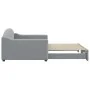 Sofá cama nido tela gris claro 100x200 cm de vidaXL, Camas y somieres - Ref: Foro24-3197535, Precio: 265,58 €, Descuento: %