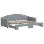 Sofá cama nido tela gris claro 80x200 cm de vidaXL, Camas y somieres - Ref: Foro24-3197525, Precio: 252,08 €