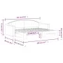 Ausziehbares Schlafsofa aus hellgrauem Stoff, 80 x 200 cm von vidaXL, Betten und Lattenroste - Ref: Foro24-3197525, Preis: 24...