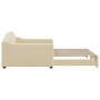 Sofá cama nido tela crema 100x200 cm de vidaXL, Camas y somieres - Ref: Foro24-3197539, Precio: 263,07 €, Descuento: %