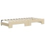 Sofá cama nido tela crema 100x200 cm de vidaXL, Camas y somieres - Ref: Foro24-3197539, Precio: 263,07 €, Descuento: %