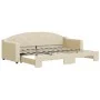 Sofá cama nido tela crema 80x200 cm de vidaXL, Camas y somieres - Ref: Foro24-3197529, Precio: 248,79 €, Descuento: %