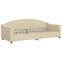 Ausziehbares Schlafsofa, cremefarbener Stoff, 80 x 200 cm von vidaXL, Betten und Lattenroste - Ref: Foro24-3197529, Preis: 25...