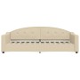 Ausziehbares Schlafsofa, cremefarbener Stoff, 80 x 200 cm von vidaXL, Betten und Lattenroste - Ref: Foro24-3197529, Preis: 25...