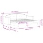 Ausziehbares Schlafsofa, cremefarbener Stoff, 80 x 200 cm von vidaXL, Betten und Lattenroste - Ref: Foro24-3197529, Preis: 25...