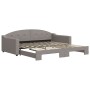 Sofá cama nido tela gris taupe 100x200 cm de vidaXL, Camas y somieres - Ref: Foro24-3197538, Precio: 270,18 €, Descuento: %