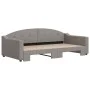 Sofá cama nido tela gris taupe 100x200 cm de vidaXL, Camas y somieres - Ref: Foro24-3197538, Precio: 266,16 €, Descuento: %