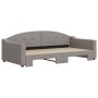 Sofá cama nido tela gris taupe 100x200 cm de vidaXL, Camas y somieres - Ref: Foro24-3197538, Precio: 270,18 €, Descuento: %