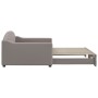Sofá cama nido tela gris taupe 100x200 cm de vidaXL, Camas y somieres - Ref: Foro24-3197538, Precio: 270,18 €, Descuento: %