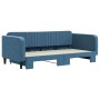 Sofá cama nido terciopelo azul 100x200 cm de vidaXL, Camas y somieres - Ref: Foro24-3197069, Precio: 271,45 €