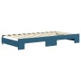 Sofá cama nido terciopelo azul 100x200 cm de vidaXL, Camas y somieres - Ref: Foro24-3197069, Precio: 271,45 €
