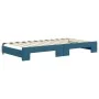 Sofá cama nido terciopelo azul 100x200 cm de vidaXL, Camas y somieres - Ref: Foro24-3197069, Precio: 257,81 €, Descuento: %