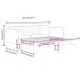 Ausziehbares Schlafsofa aus dunkelgrünem Samt, 100 x 200 cm von vidaXL, Betten und Lattenroste - Ref: Foro24-3197072, Preis: ...