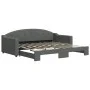 Sofá cama nido tela gris oscuro 90x190 cm de vidaXL, Camas y somieres - Ref: Foro24-3197541, Precio: 241,99 €, Descuento: %