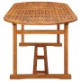 Set comedor de jardín 9 piezas madera maciza acacia 220x90x75cm