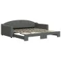 Sofá cama nido tela gris oscuro 100x200 cm de vidaXL, Camas y somieres - Ref: Foro24-3197536, Precio: 269,23 €, Descuento: %