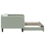 Sofá cama nido terciopelo gris claro 90x190 cm de vidaXL, Camas y somieres - Ref: Foro24-3197076, Precio: 243,40 €