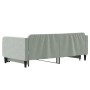Light gray velvet trundle sofa bed 90x190 cm by vidaXL, Beds and slatted bases - Ref: Foro24-3197076, Price: 241,13 €, Discou...
