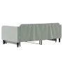 Sofá cama nido terciopelo gris claro 90x190 cm de vidaXL, Camas y somieres - Ref: Foro24-3197076, Precio: 237,47 €, Descuento: %
