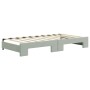 Light gray velvet trundle sofa bed 90x190 cm by vidaXL, Beds and slatted bases - Ref: Foro24-3197076, Price: 241,13 €, Discou...