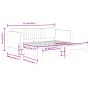 Light gray velvet trundle sofa bed 90x190 cm by vidaXL, Beds and slatted bases - Ref: Foro24-3197076, Price: 241,13 €, Discou...