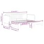 Sofá cama nido terciopelo gris claro 90x190 cm de vidaXL, Camas y somieres - Ref: Foro24-3197076, Precio: 237,47 €, Descuento: %