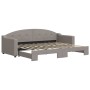 Sofá cama nido tela gris taupe 80x200 cm de vidaXL, Camas y somieres - Ref: Foro24-3197528, Precio: 254,22 €