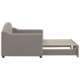 Ausziehbares Schlafsofa, taupegrauer Stoff, 80 x 200 cm von vidaXL, Betten und Lattenroste - Ref: Foro24-3197528, Preis: 252,...