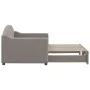 Trundle sofa bed taupe gray fabric 80x200 cm by vidaXL, Beds and slatted bases - Ref: Foro24-3197528, Price: 248,79 €, Discou...