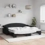 Sofá cama nido tela negro 90x200 cm de vidaXL, Camas y somieres - Ref: Foro24-3197532, Precio: 254,83 €, Descuento: %