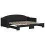 Sofá cama nido tela negro 90x200 cm de vidaXL, Camas y somieres - Ref: Foro24-3197532, Precio: 254,83 €, Descuento: %