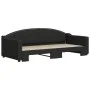 Sofá cama nido tela negro 90x200 cm de vidaXL, Camas y somieres - Ref: Foro24-3197532, Precio: 254,83 €, Descuento: %