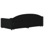 Black fabric trundle sofa bed 90x200 cm by vidaXL, Beds and slatted bases - Ref: Foro24-3197532, Price: 258,94 €, Discount: %