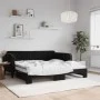 Sofá cama nido terciopelo negro 90x190 cm de vidaXL, Camas y somieres - Ref: Foro24-3197078, Precio: 235,21 €, Descuento: %